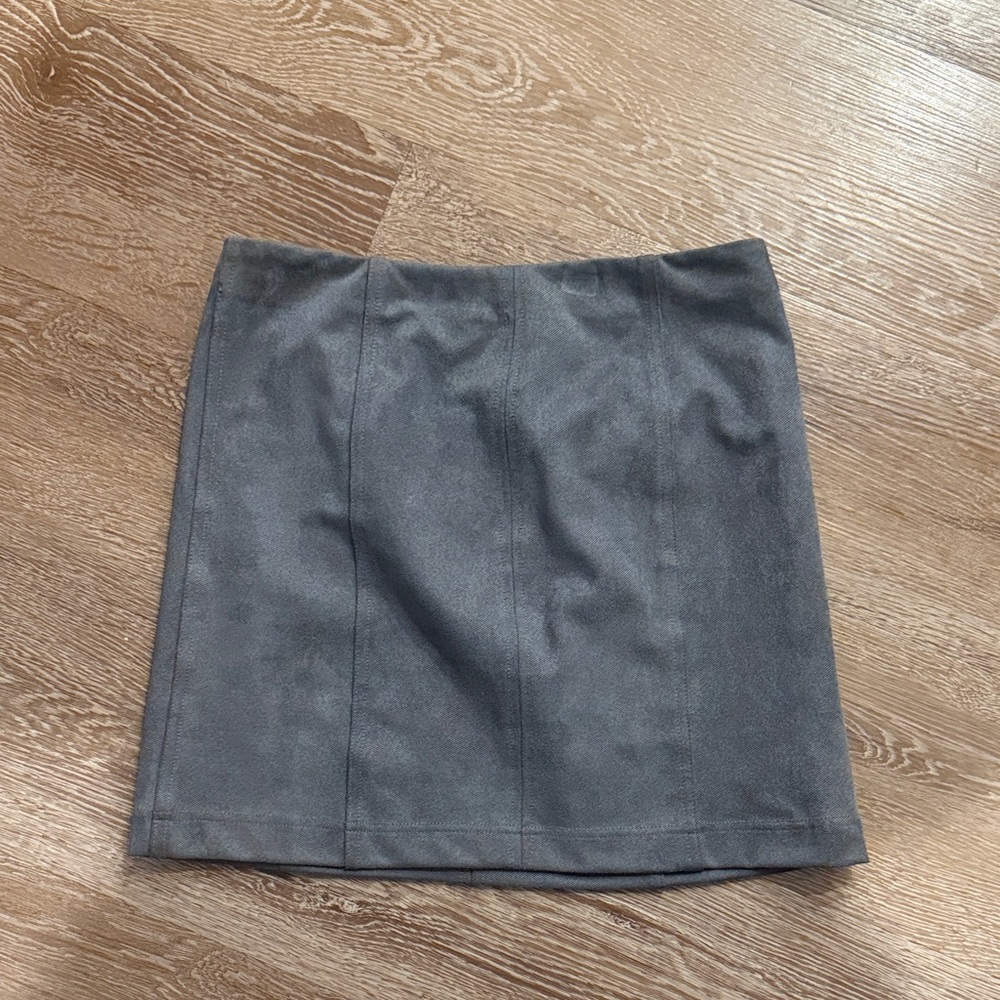 Wild Honey Charcoal Mini Skirt